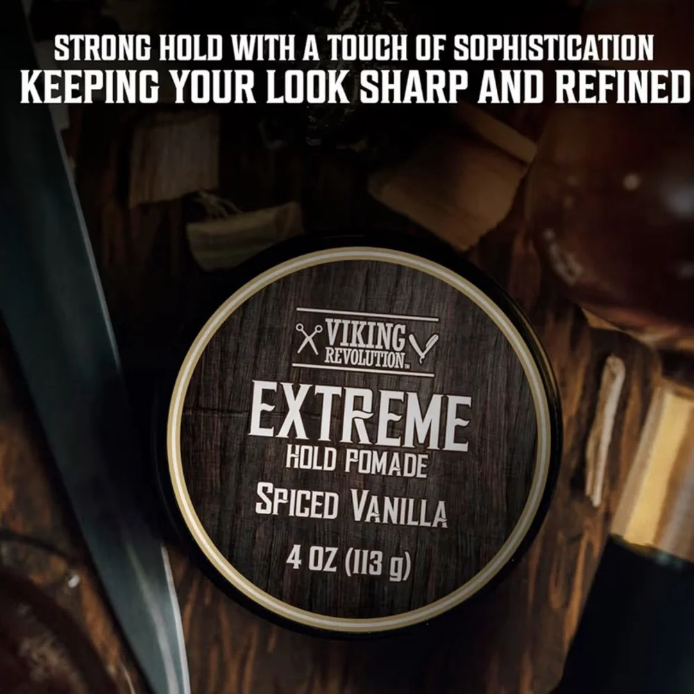 Viking Revolution Spiced Vanilla Hair Pomade for Men 4oz X 2